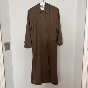 Burberrys Vintage Size S Brown Wool Coat